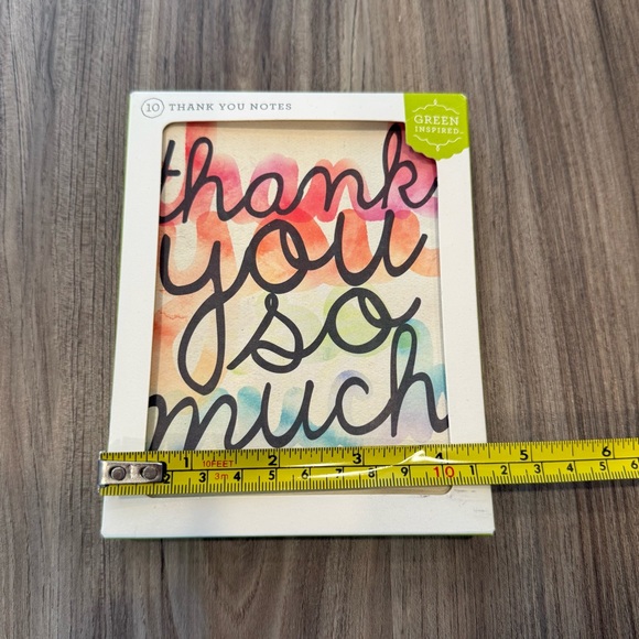 NWT Green Inspired 10ct Rainbow Thank You Cards - Picture 8 of 8